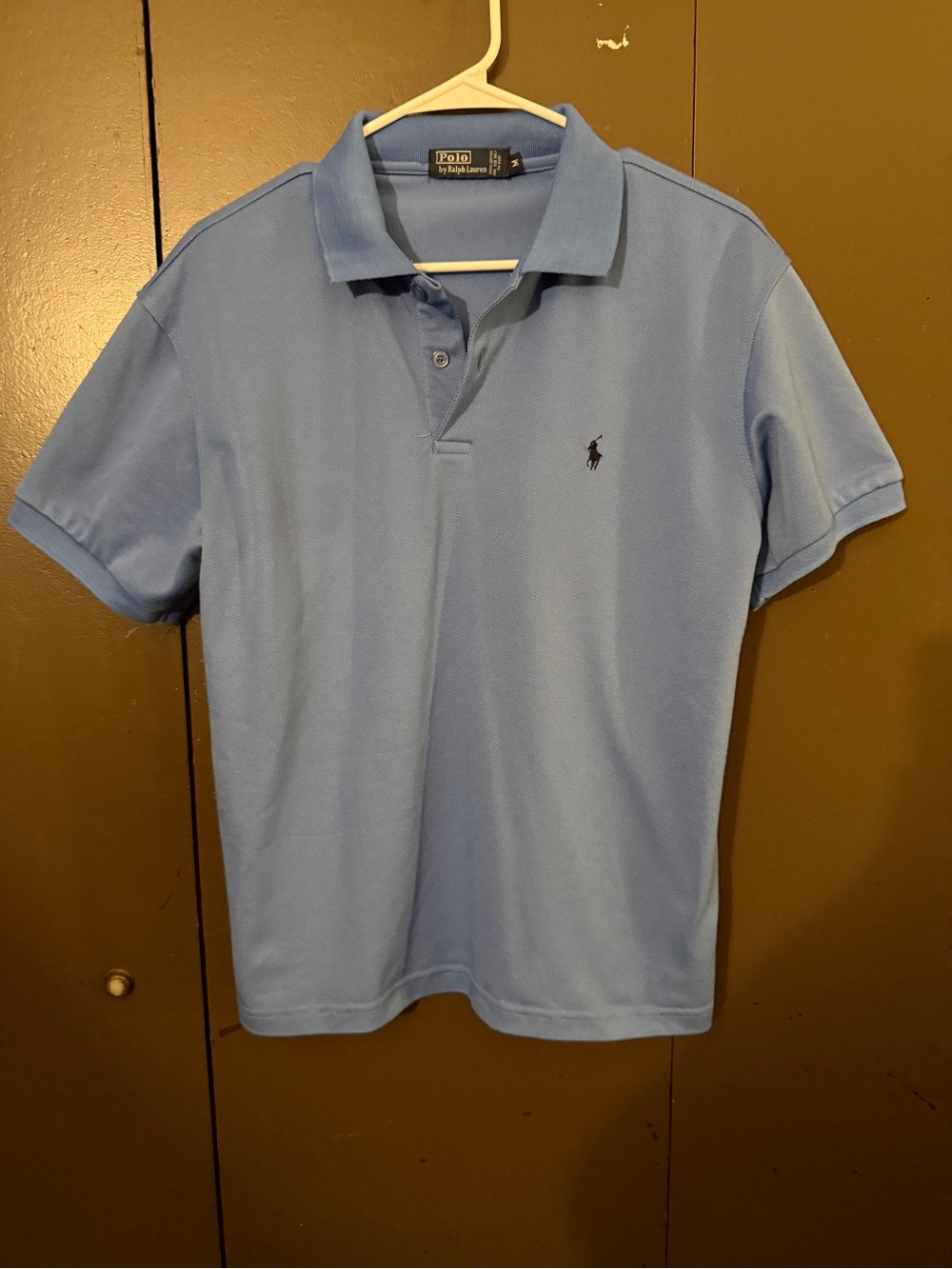 Ralph Lauren Light Blue Short-Sleeve Polo with Embroidered Pony